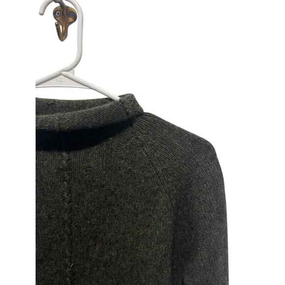 Deane & White 100% Lambswool Roll Neck Pullover Gray Sweater Women's size Large - Picture 3 of 9